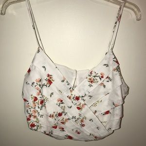 Lush floral crop top